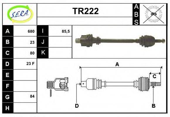 SERA TR222 Приводний вал