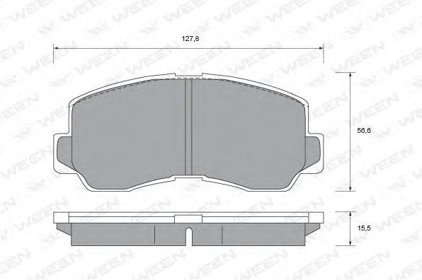 WEEN 1511434 Комплект гальмівних колодок, дискове гальмо