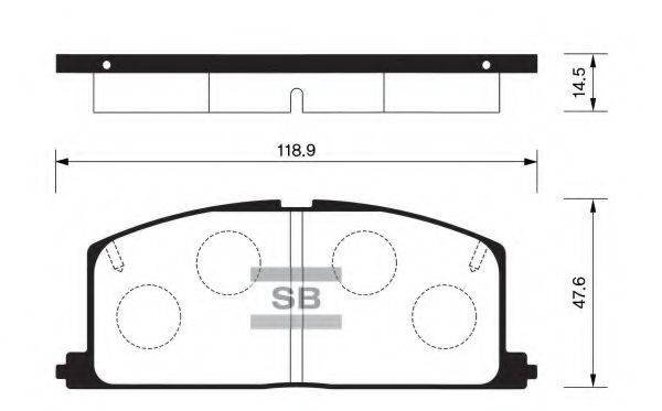 FI.BA FBP1105 Комплект гальмівних колодок, дискове гальмо