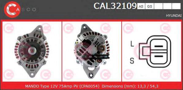 CASCO CAL32109AS Генератор