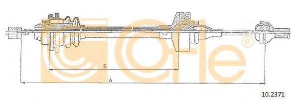 COFLE 102371 Трос, управління зчепленням
