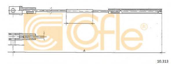 COFLE 10313 Трос, управління зчепленням