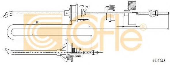 COFLE 112245 Трос, управління зчепленням