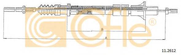 COFLE 112612 Трос, управління зчепленням