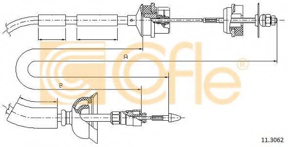 COFLE 113062 Трос, управління зчепленням