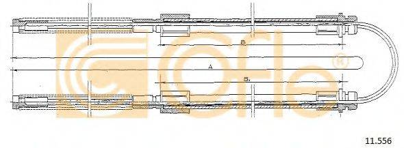 COFLE 11556 Трос, стоянкова гальмівна система