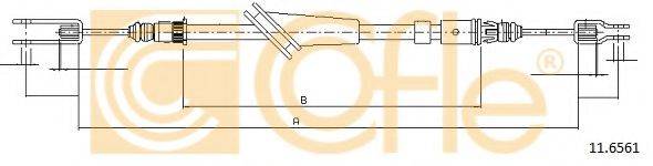 COFLE 116561 Трос, стоянкова гальмівна система