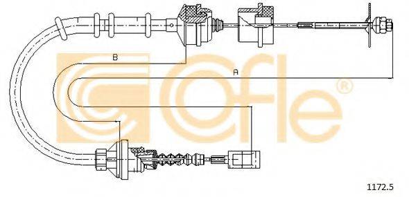 COFLE 11725 Трос, управління зчепленням