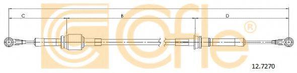 COFLE 127270 Трос, ступінчаста коробка передач
