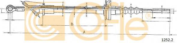 COFLE 12522 Трос, управління зчепленням