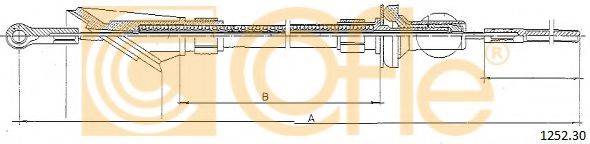 COFLE 125230 Трос, управління зчепленням