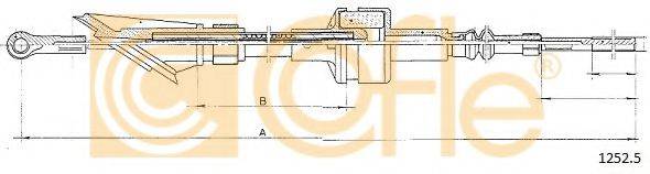 COFLE 12525 Трос, управління зчепленням