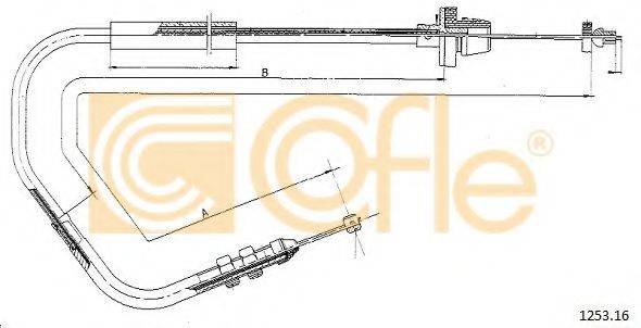 COFLE 125316 Тросик газу