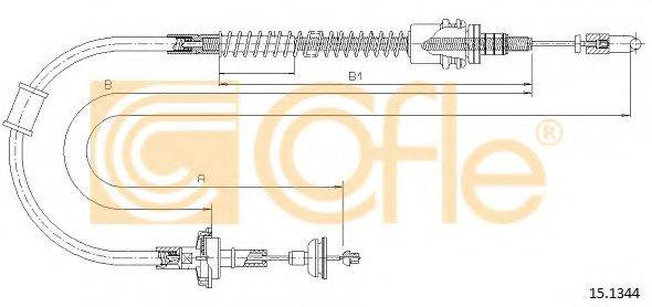 COFLE 151344 Трос, управління зчепленням