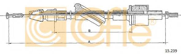 COFLE 15239 Трос, управління зчепленням