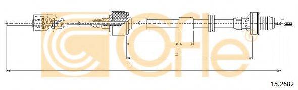 COFLE 152682 Трос, управління зчепленням
