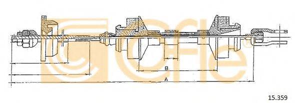 COFLE 15359 Трос, управління зчепленням