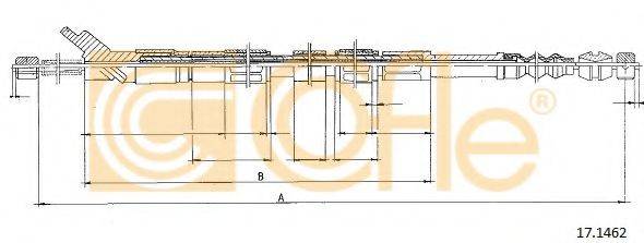 COFLE 171462 Трос, стоянкова гальмівна система