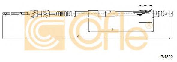 COFLE 171520 Трос, стоянкова гальмівна система