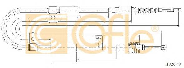 COFLE 172527 Трос, стоянкова гальмівна система