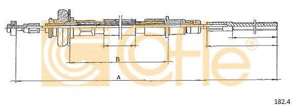 COFLE 1824 Трос, управління зчепленням