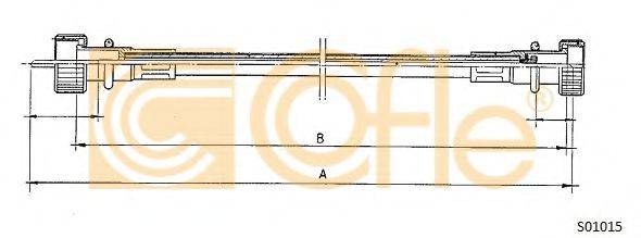 COFLE S01015 Трос спідометра