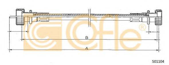 COFLE S01104 Трос спідометра