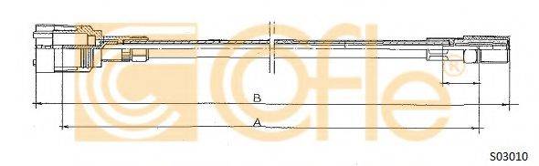 COFLE S03010 Трос спідометра