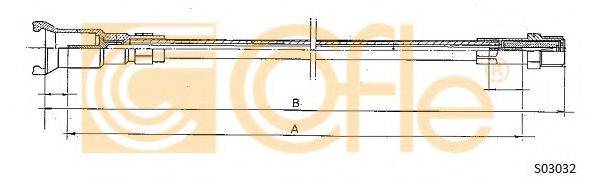 COFLE S03032 Трос спідометра