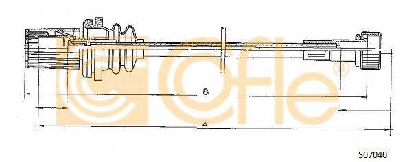 COFLE S07040 Трос спідометра