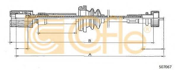COFLE S07067 Трос спідометра