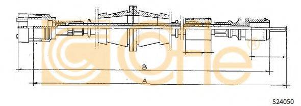 COFLE S24050 Трос спідометра