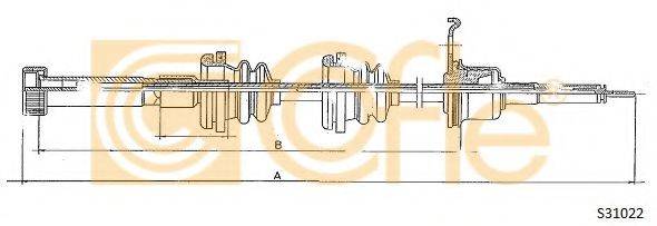 COFLE S31022 Трос спідометра