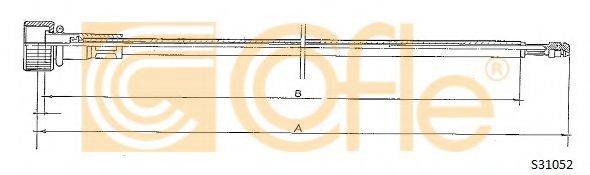 COFLE S31052 Трос спідометра
