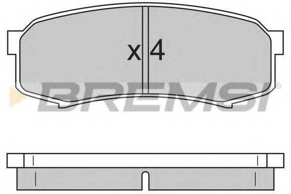 BREMSI BP2597 Комплект гальмівних колодок, дискове гальмо