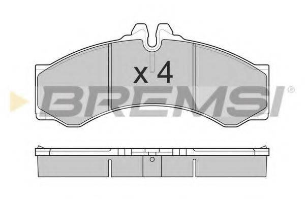 BREMSI BP2681 Комплект гальмівних колодок, дискове гальмо