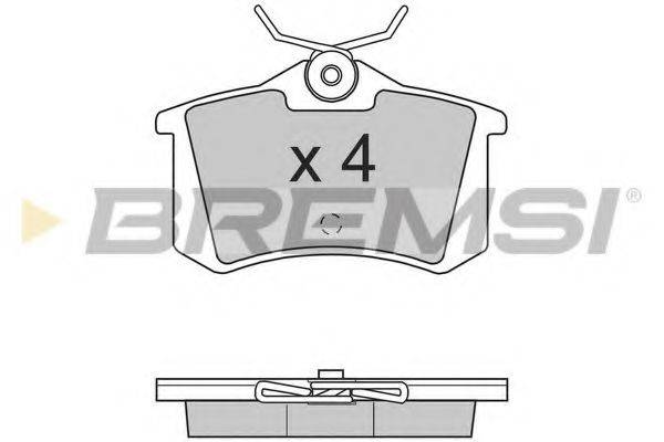 BREMSI BP2701 Комплект гальмівних колодок, дискове гальмо