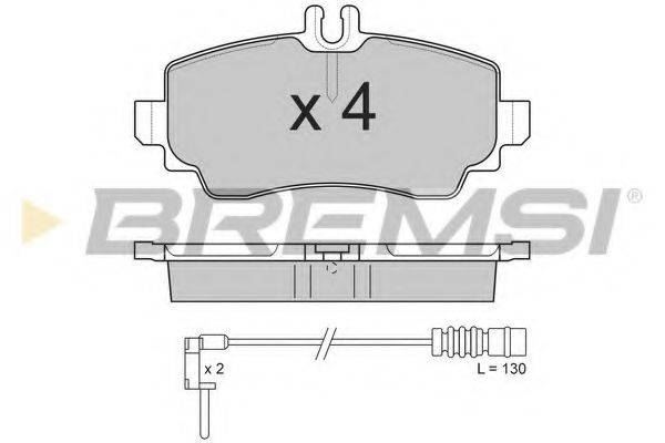 BREMSI BP2763 Комплект гальмівних колодок, дискове гальмо