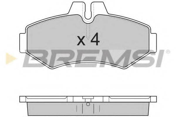 BREMSI BP2845 Комплект гальмівних колодок, дискове гальмо