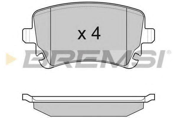 BREMSI BP3086 Комплект гальмівних колодок, дискове гальмо