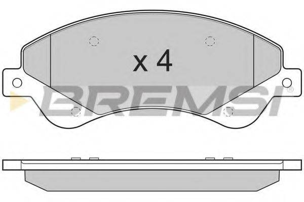 BREMSI BP3273 Комплект гальмівних колодок, дискове гальмо