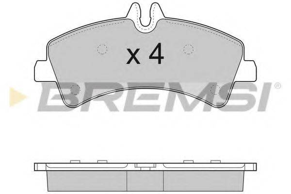 BREMSI BP3291 Комплект гальмівних колодок, дискове гальмо