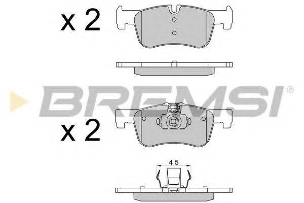 BREMSI BP3520 Комплект гальмівних колодок, дискове гальмо