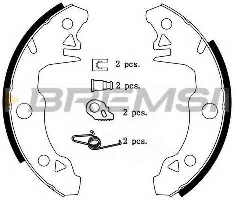 BREMSI GF0097 Комплект гальмівних колодок