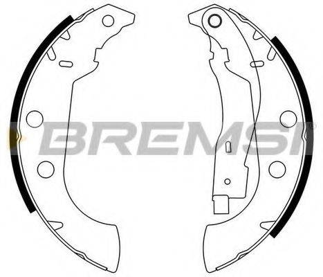 BREMSI GF0107 Комплект гальмівних колодок