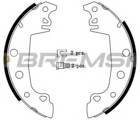 BREMSI GF0149 Комплект гальмівних колодок