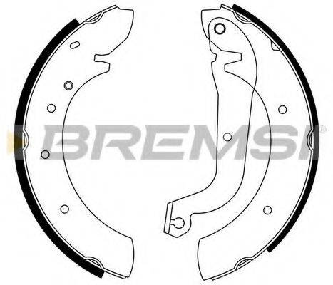 BREMSI GF0172 Комплект гальмівних колодок