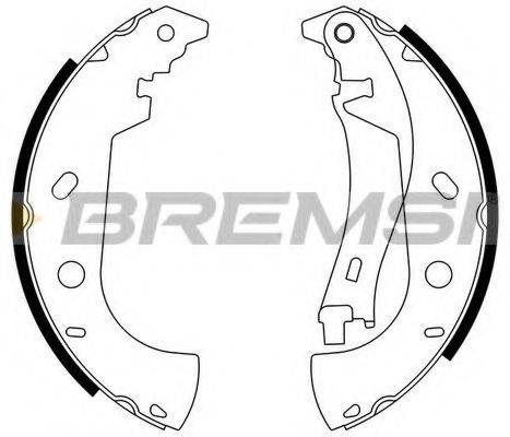 BREMSI GF0181 Комплект гальмівних колодок