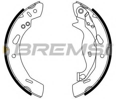 BREMSI GF0249 Комплект гальмівних колодок