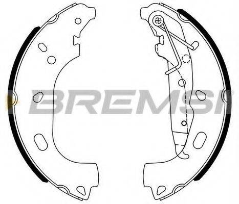 BREMSI GF0361 Комплект гальмівних колодок